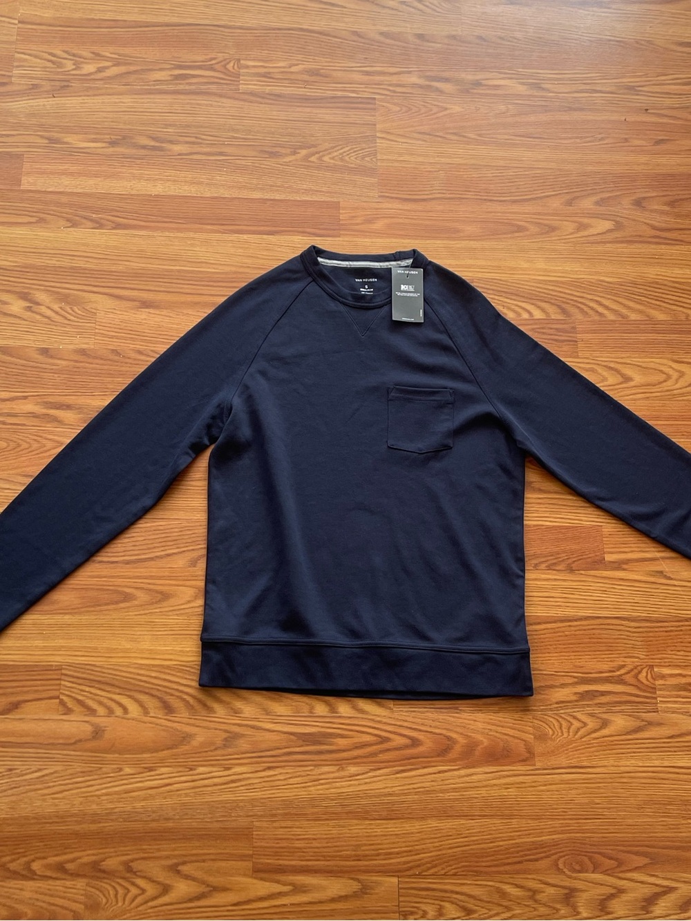 Van Heusen Navy Crewneck Sweatshirt with Tag